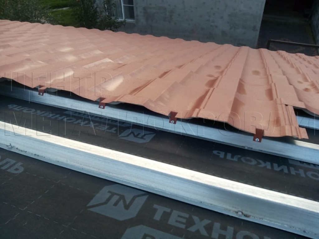 Металлочерепица Геркулес 8004 терракотовый Стальной Бархат от Центра Металлокровли в Усть-Каменогорске