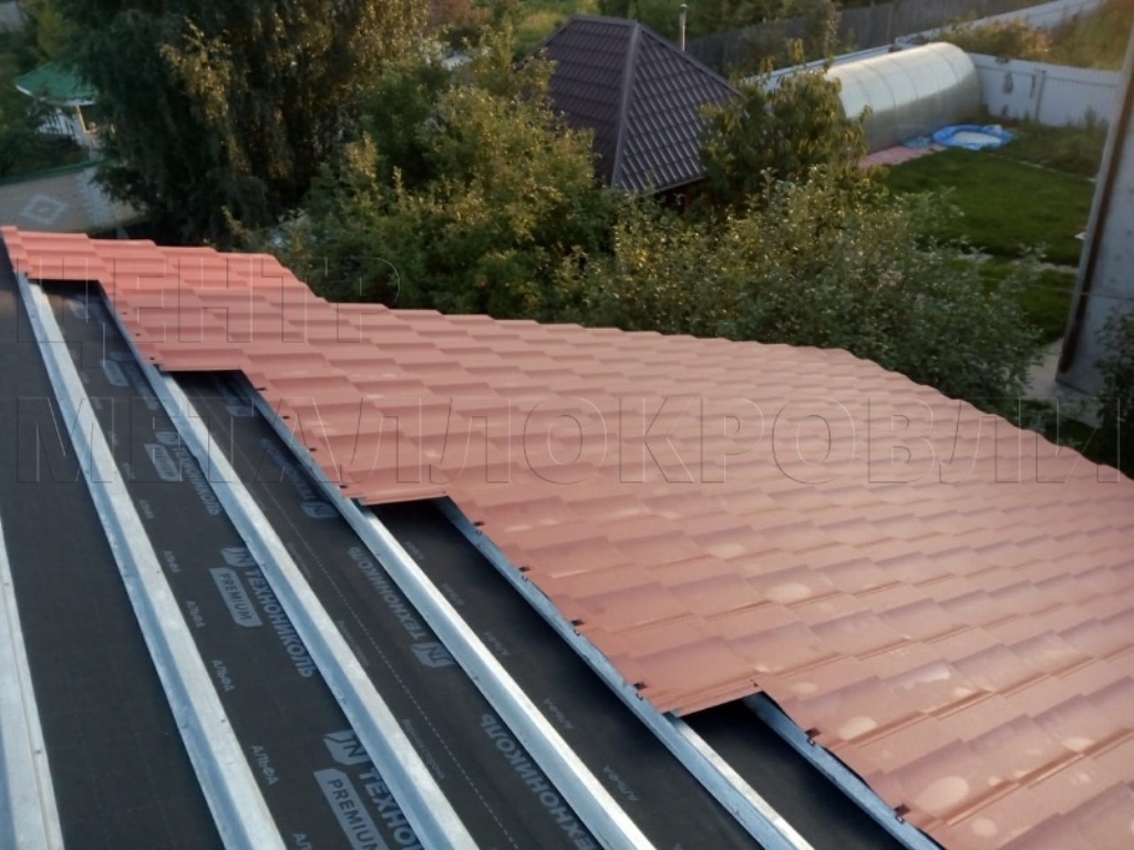 Металлочерепица Геркулес 8004 терракотовый Стальной Бархат от Центра Металлокровли в Усть-Каменогорске