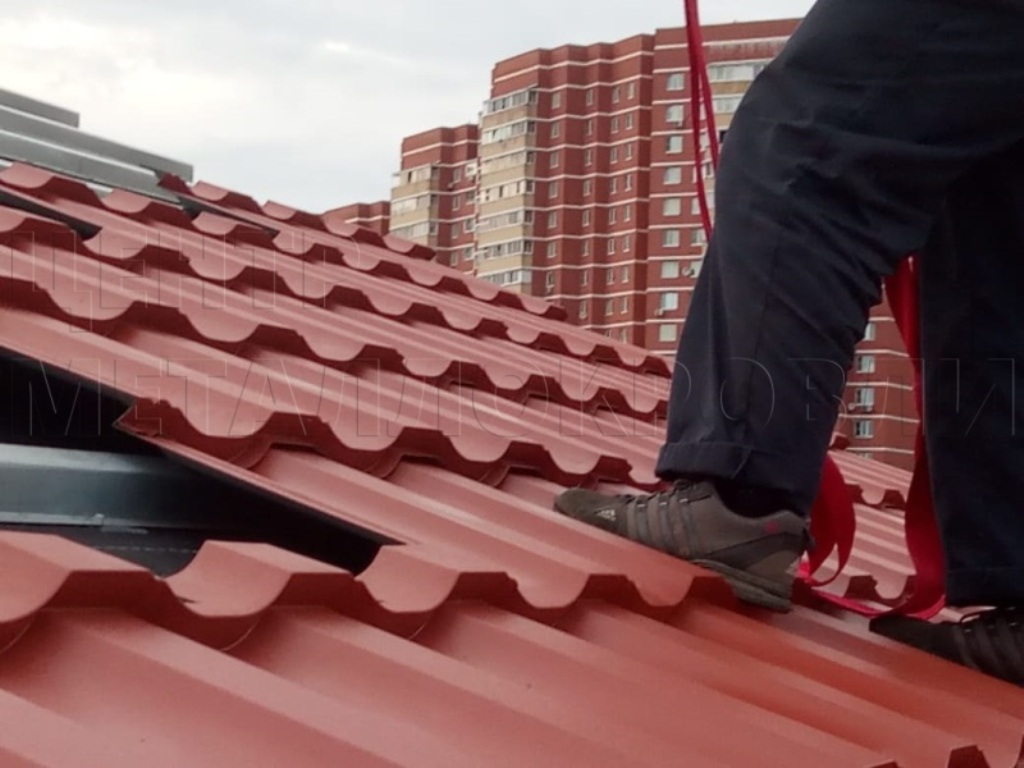 Металлочерепица Геркулес 8004 терракотовый Стальной Бархат от Центра Металлокровли в Усть-Каменогорске