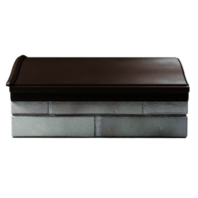 Парапет Zking Monblan Коричневый 385х510х100мм посадка на 1.5 кирпича (355,385мм) фото 2