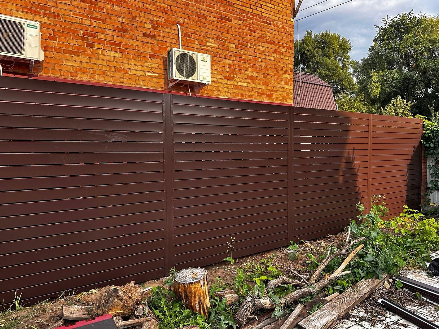 Металлопланкен 32м RAL8017 Шоколад Полиэстер